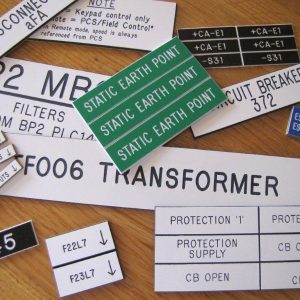 Electrical/Trade Labels and Signs (0.5mm flexible adhesive) Electrical/Trade Labels and Signs (0.5mm flexible adhesive)