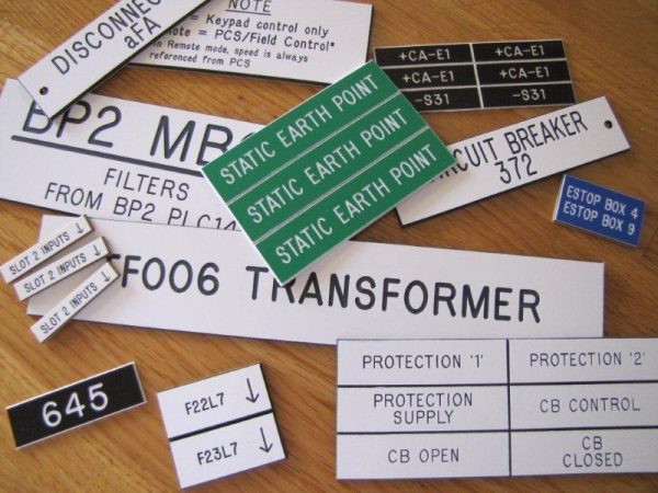 Electrical/Trade Labels and Signs (0.5mm flexible adhesive) Electrical/Trade Labels and Signs (0.5mm flexible adhesive)