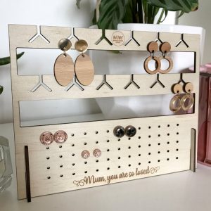 Personalised free standing earring/jewellery display stand